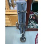 A large antique cast iron roof finial. 131cm length