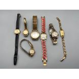 A Quantity of vintage watches which includes Carronade 17 Jewels Incabloc, Seiko 17 jewels Automatic