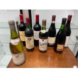 8 Bottles of vintage red and white wines, Includes 1985 Chablis Premier Cru Vaillons, 2000 Chateau