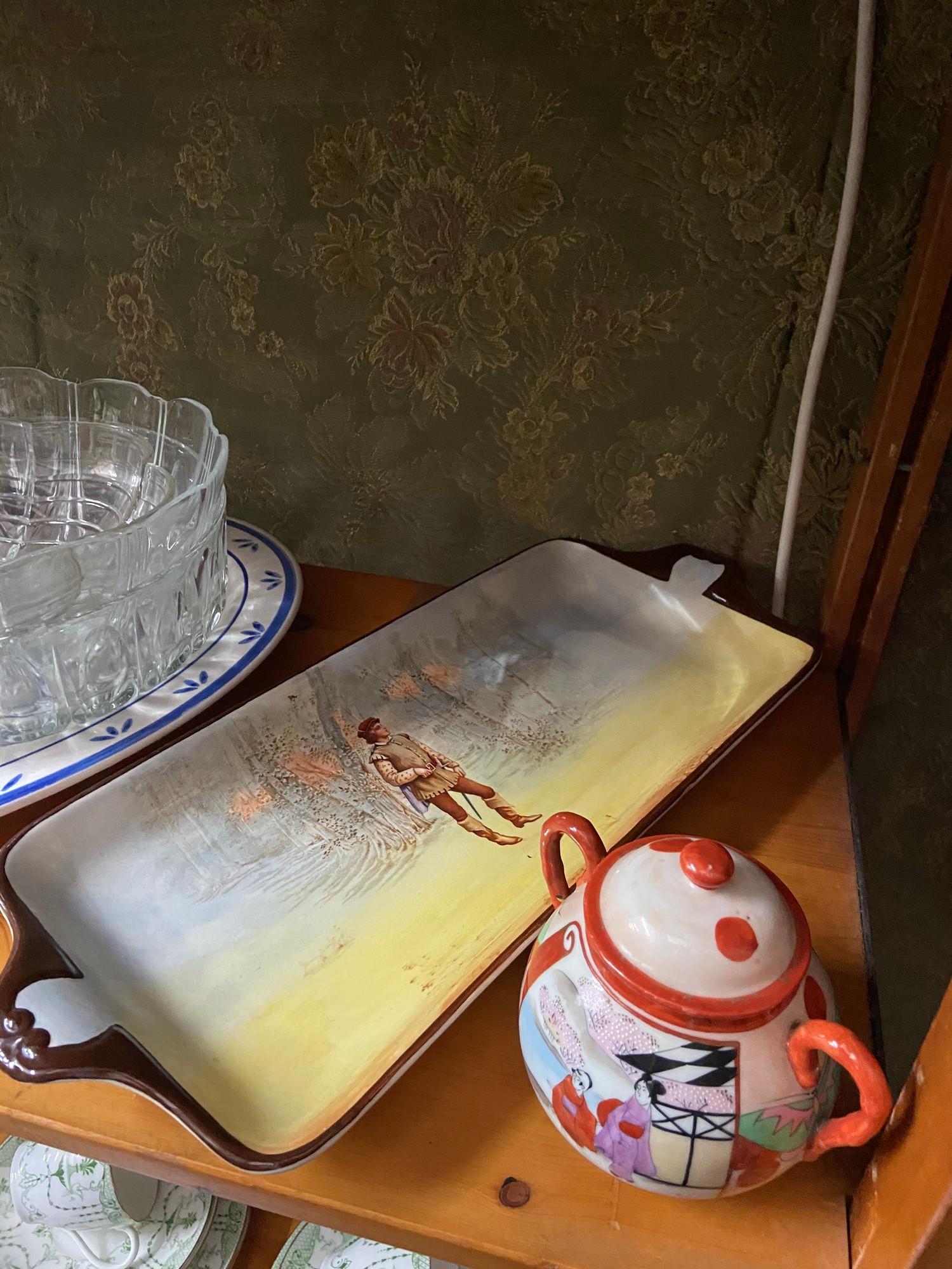 A Quantity of Porcelain blue and white dishes, plates and serving plates. Also includes A Large - Image 2 of 7