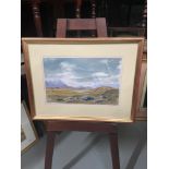 J. Kerr Murdoch [Scottish] Original watercolour titled 'Rannoch Moor' [Frame 44x57.5cm]