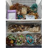 A Large quantity of vintage and contemporary jewellery which includes various types of bracelets,