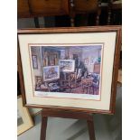 A Limited edition [469/850] Print After McIntosh Patrick titled 'The Artist's Studio' Signed by