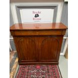 A Late Victorian/ Early Edwardian Lounge cabinet. Designed with two doors and a single wide