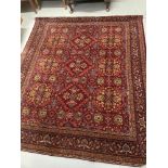 A Large antique Persian design wall hanging rug [201x76cm]