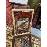 A Vintage The Famous Grouse pub advertising mirror. Frame 49x33.5cm