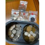 A quantity of mixed pre 1971 coins which include George III, V & VI.