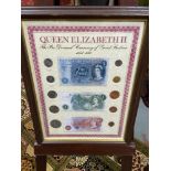 Queen Elizabeth II 'The Pre Decimal Currency of Great Britain 1953-1971' Framed. [45x35cm]