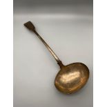A Large Georgian London silver ladle by William Eaton, dated 1831. [32cm Length]