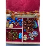 A Quantity of mixed art glass jewellery which includes Murano pendants.
