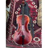Made in the Workshops of Andreas Zeller - Romania 1/2 Cello with bow and carry case.