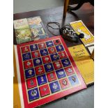 A Vintage morse code, various Scotland maps and The Great British Regiment badge set