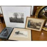 A Selection of artworks to include Allan Beveridge, M.C .ROBINSON ETCHING, R.W.STEWART ETCHING AND