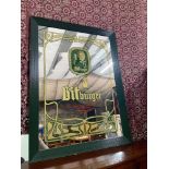 A Vintage pub advertising mirror for BITBURGER.