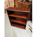 Antique stained pine bookcase.