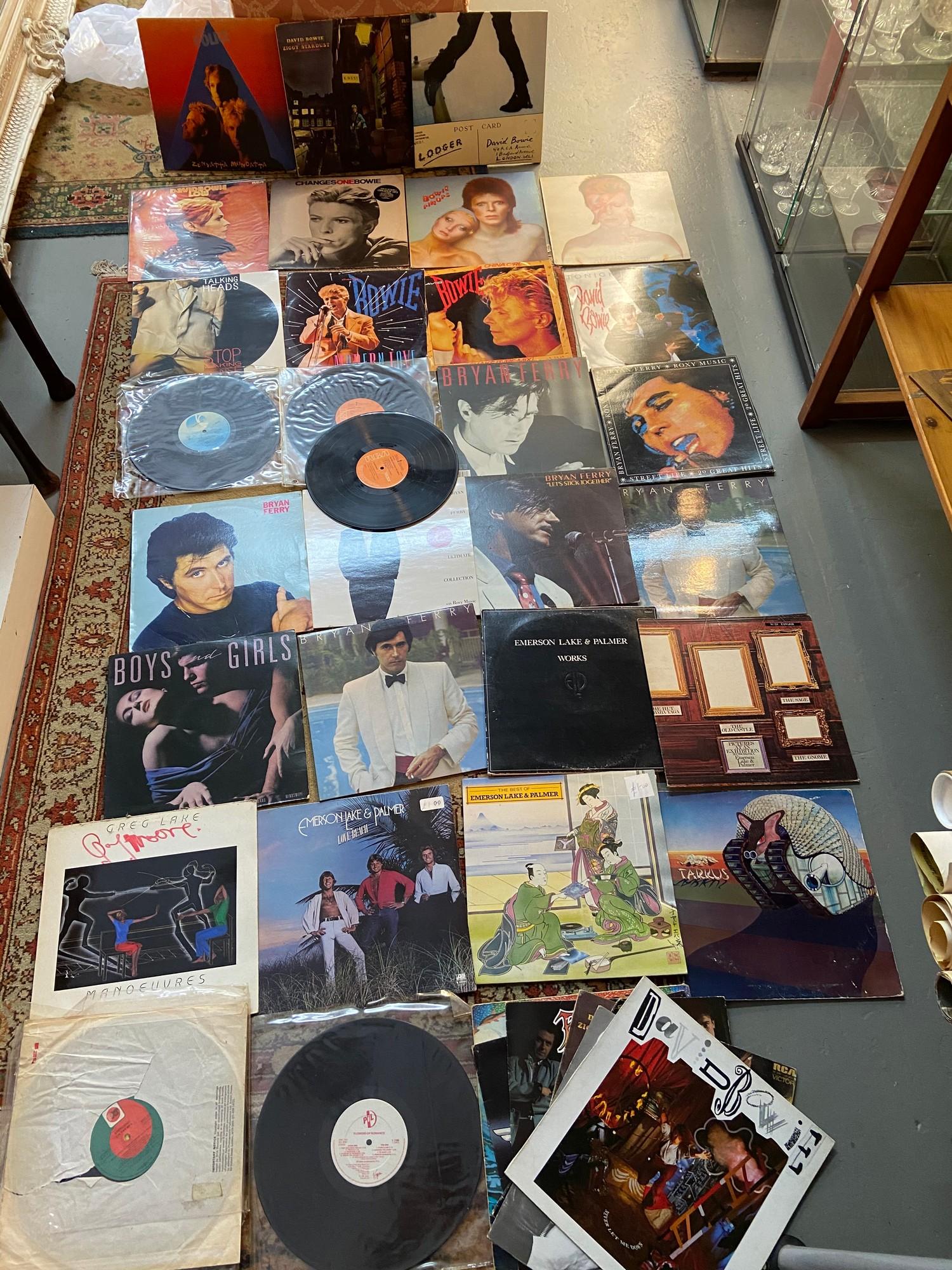 A Large collection of LP Records to include David Bowie, THE POLICE, TALKING HEADS, BRYAN FERRY, THE