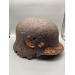 WW2 German M35 relic helmet.