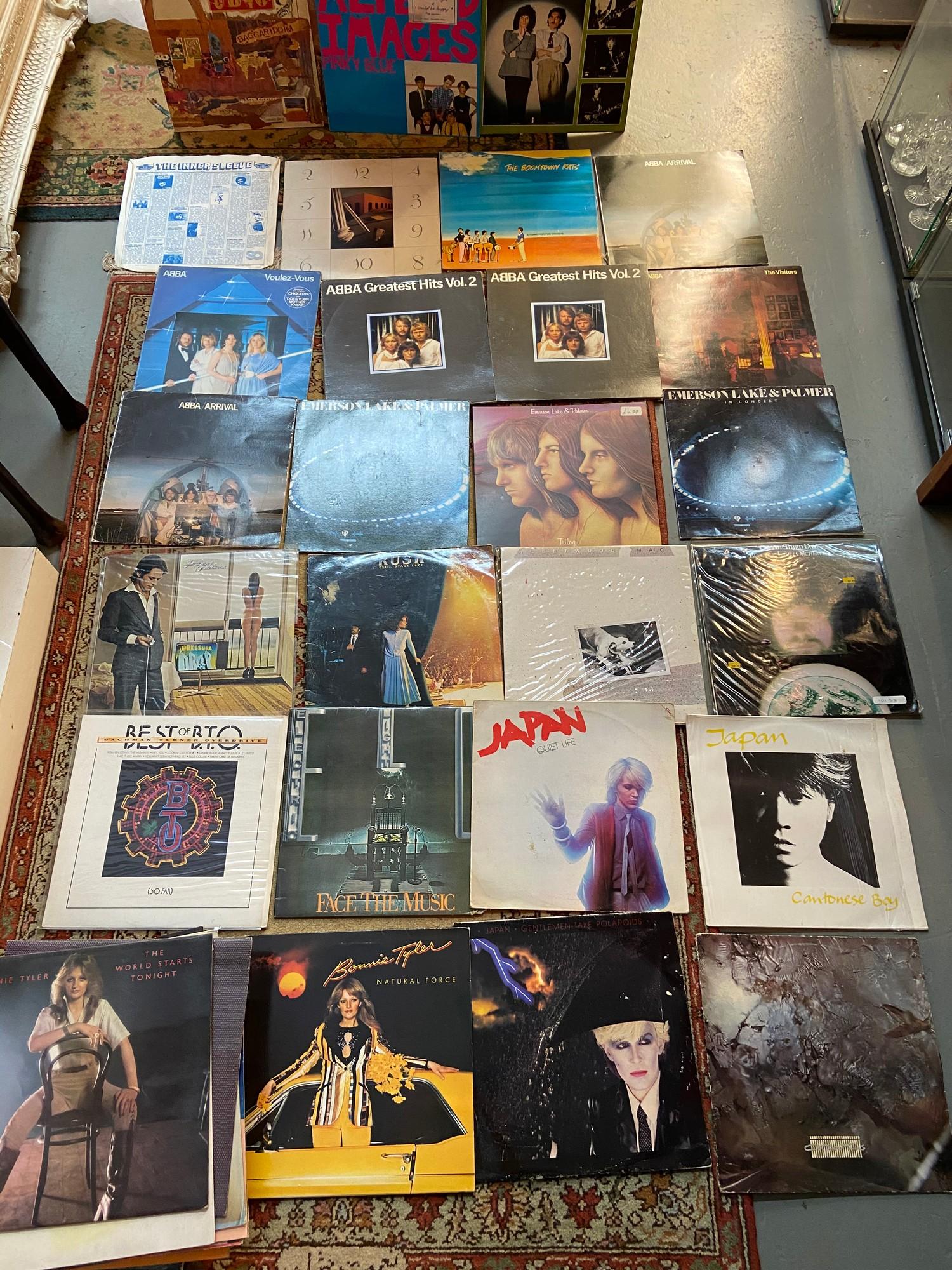 A Large collection of LP Records of mixed genres to include ELO, ELTON JOHN, SUPER TRAMP, STEELY