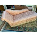 A Ladies pink and rope design chaise longue sofa