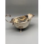A Birmingham silver gravy boat produced by Adie Brothers Ltd, dated 1945 [84GRAMS]