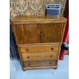 Antique tallboy chest of drawers.