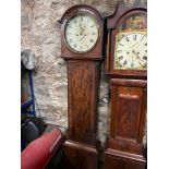 A Victorian long cased grandfather clock produced by George Yule Edinburgh. Comes with weights and