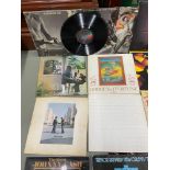A Collection of LP Records which include Pink Floyd, Rick Wakeman, Genesis, Wishbone Ash and