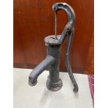 A Vintage cast iron garden water pump.