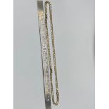 A 9ct gold curb necklace. [44cm length][13.12Grams]