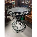 An Aesthetic Arts & Crafts Octagonal garden table. [99cm height]