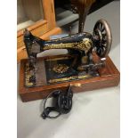 A Vintage singer sewing machine