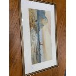 Original watercolour of coastal scene signed by the artist W.H.East