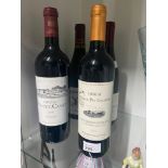 Four vintage bottles of Red Wine, Chateauneuf du Pape 2011, Jean Chauvenet 2006, Chateau Pontet-