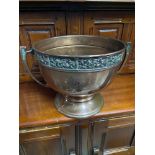 Art Deco large copper two handle urn by Soutter Ware. [23cm height] [35cm handle to handle]