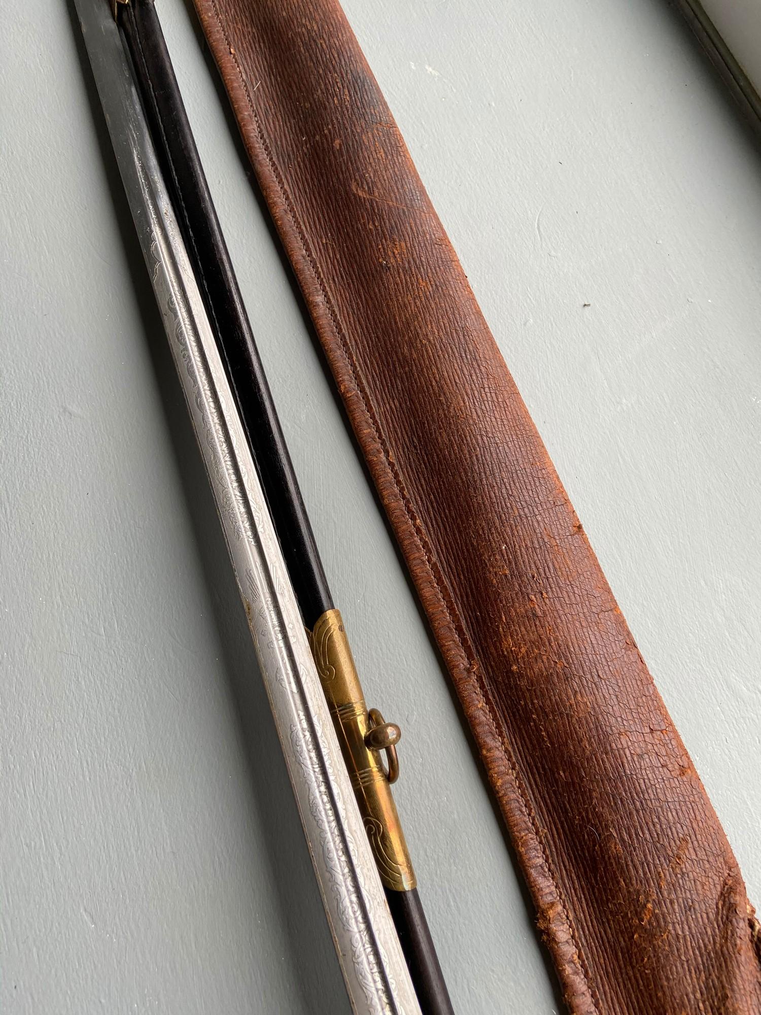 A Royal Navy officers sword, scabbard and belt, Sword is produced by Gieve Matthews & Seagrove - Image 13 of 20