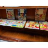 A Collection of various vintage Rupert story annuals
