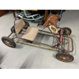 A Vintage Tri-Ang pedal racing car