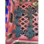 Two ornate cast iron hopper/ gutter brackets