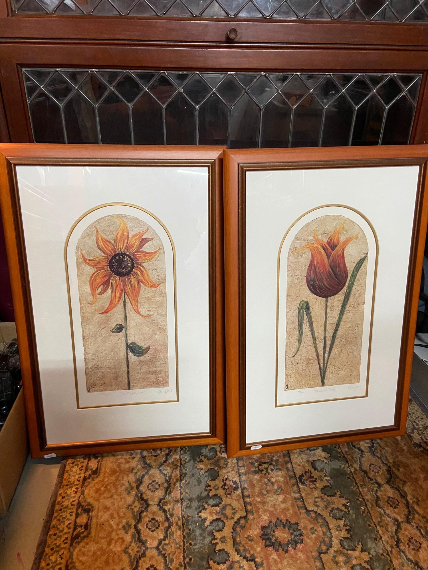 Two limited edition prints by Kelly Jane. Produced by Washington Green. Both signed in pencil by the