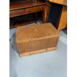 A Vintage wooden storage trunk