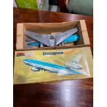 A Boxed Playwell Douglas DC-10 KLM Plane toy with box.