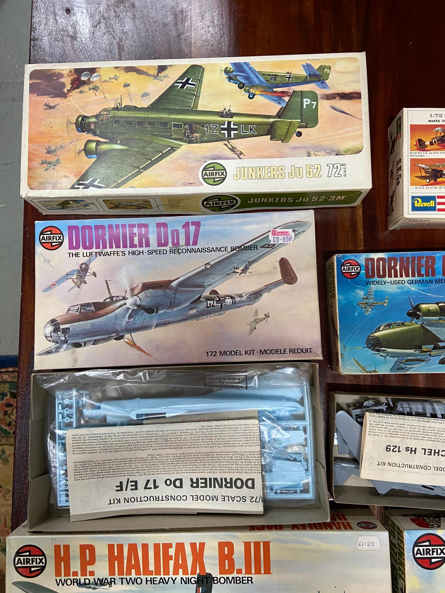 A Quantity of boxed military Airfix models and matchbox model kits. Includes Walrus MK-1, H.P - Image 2 of 5