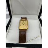 A Vintage gent's Klaus Kobec Quartz watch with box.