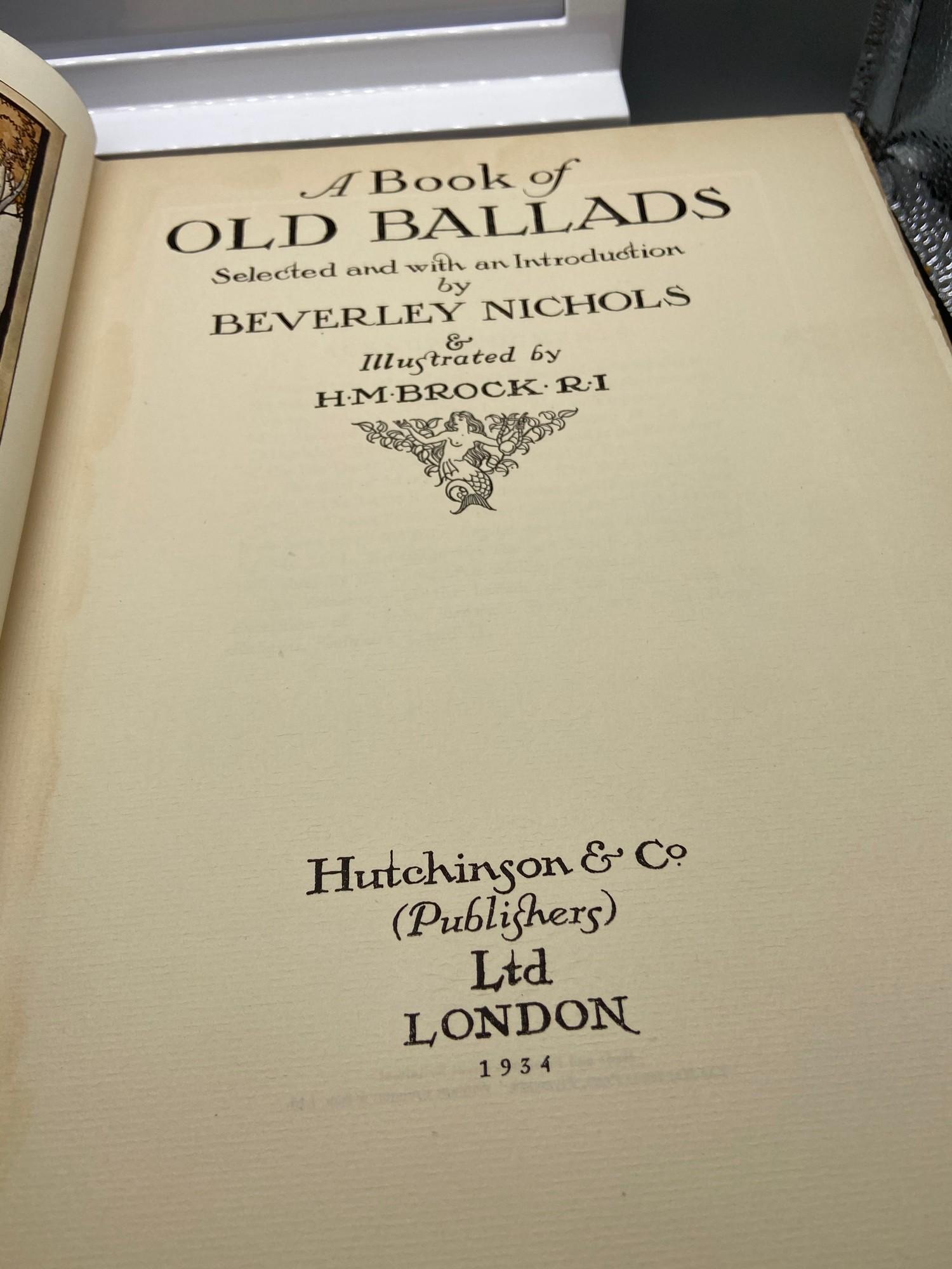 A 1st Edition book of old ballads selected and with an introduction by Beverley Nichols. - Image 4 of 8
