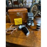 A Bolex D8L Cine Camera with case and accessories including extra Lens & pistol grip