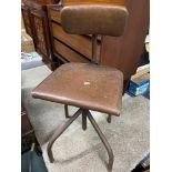 A Vintage industrial office chair.