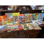 A Collection of various Children's annuals which includes Basil Brush, Blue Peter, The Magic
