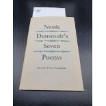 Nessie Dunsmuir's seven poems by Greville Press Pamphlets , Dated 1985.