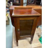 Antique one door pot cupboard/ bedside cabinet.