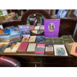 A Box containing a collection of military books which includes Jane's Pocket Books, Germany Speaks